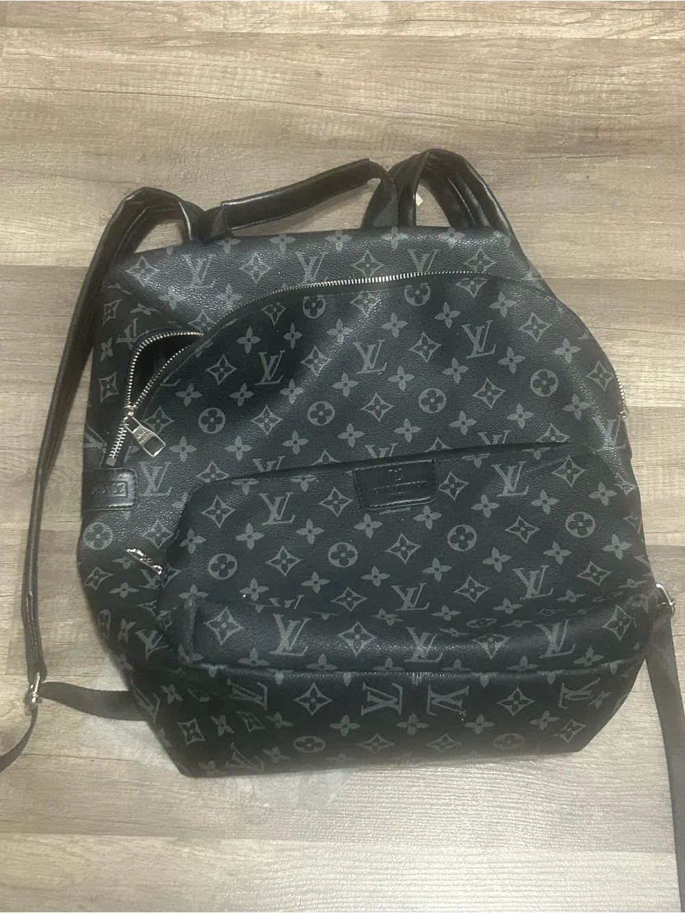 Louis Vuitton Black & Gray Monogram Backpack